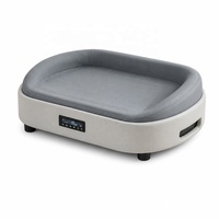 Lit pour animaux de compagnie intelligent avec fonction de refroidissement et de chauffage pour chats et chiens, design rectangulaire solide, style élégant et léger, contrôle par application, MO6