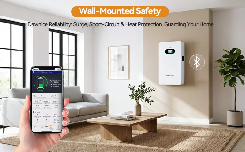 Hybrid Grid 48V 5Kwh to 100Ah Solar Energy Storage Battery Wall-Mount ...