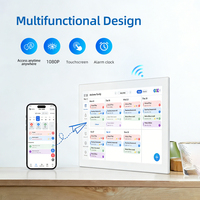 Marco de Fotos Digital WiFi de 15 Pulgadas con Pantalla Táctil IPS, Calendario Electrónico y Conexión a la Nube
