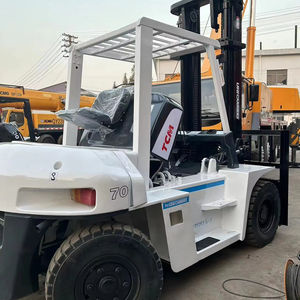 Chariot élévateur TCM diesel d'occasion 7 tonnes 5 tonnes 3 tonnes 3 mâts 4.5m moteur de chariot élévateur à combustion interne à bas prix d'occasion de Shanghai - Product Image 1