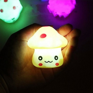RGB Colorful Mushroom Switch Control <b>Soft</b> Silicon Pat Night <b>Light</b> Colorful Mushroom LED Night <b>Light</b> for Kids Gift - Product Image 2