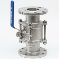 Válvulas de Bola con Brida de Acero Inoxidable 304/316 de 3 Piezas, Resistentes a Alta Presión y Productos Químicos Industriales