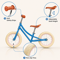 Bicicleta de Equilibrio para Niños Modelo 2026, Asiento Ajustable, Ligera, Scooter de Aprendizaje sin Pedales para Niños de 2 a 5 Años