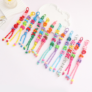 Customized Nylon Rainbow Tassel Rope Backpack Charm Personalized Name Accessory