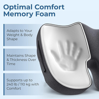 Coussin de siège SUREWALHOME pour chaises de bureau, soulagement de la douleur du coccyx, soulagement de la pression et de la sciatique, coussin de bureau pour jeux