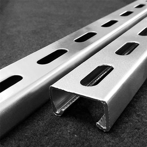 Barre en C perforée en acier inoxydable laminé à froid, profilé en U de 4 mm avec trous pour cloison sèche de 6 cm - Product Image 6