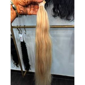 Extensions de cheveux naturels à pointe plate droite, meilleure qualité, collection en vrac à prix avantageux - Product Image 1