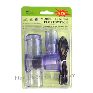 חיישן גובה נוזלים שקוף בצורת T מדגם LLS-SS4 חדש, עשוי PVC, לבטיחות מפני הצפת מים במערכת מיזוג אוויר, עם מתאם 3/<span class=keywords><strong>4</strong></span>. - Product Image 2