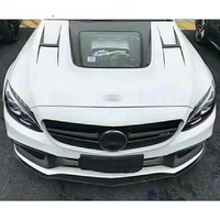 Couvre-moteur en fibre de carbone en verre trempé transparent, capot avant, compatible avec Mercedes-Benz W205 AMG C63 2015-2021