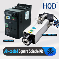 Kit de broche à changement automatique d'outil 2,2 kW 3 CV ISO20 GDL refroidie par air avec variateur de fréquence pour machine de gravure CNC