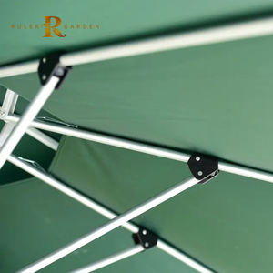 Poste lateral de lujo 4x4 <span class=keywords><strong>3x3</strong></span> cuadrado fuerte exterior balcón verano solar sombrillas patio sombrilla paraguas personalizado con impresión de logotipo - Product Image 5