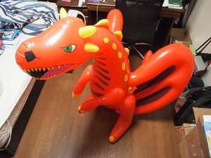 Bonecos Infláveis Personalizados de Dragão Vermelho em PVC de 1,5m. Mascote Inflável para Equipamentos de Publicidade - Product Image 4