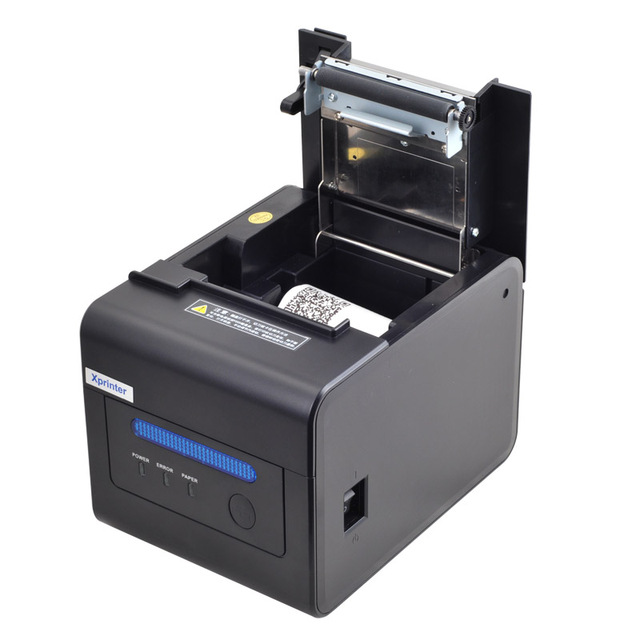 Factory Direct Sale 80mm Thermal Printer with Auto Cutter USB/RS232/LAN Interface 300mm/s High Speed in Stock for Kitchen