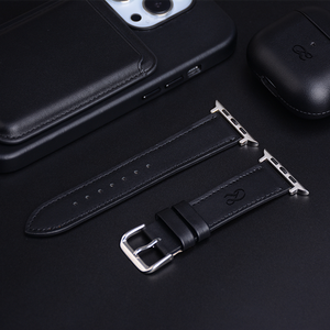 Correas de <span class=keywords><strong>reloj</strong></span> de cuero genuino DL, correa de <span class=keywords><strong>reloj</strong></span> de grano completo de estilo de diseñador NAPPA para <span class=keywords><strong>Apple</strong></span> <span class=keywords><strong>Watch</strong></span> 2 3 4 5 Series 44mm 42mm 40mm 38mm - Product Image 2