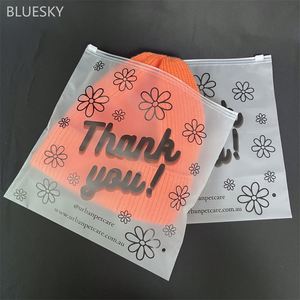 Hot Selling Eco Friendly Resealable <b>Clothes</b> Packaging Zipper Bags Frosted Plastic Ziplock Bag - Product Image 4