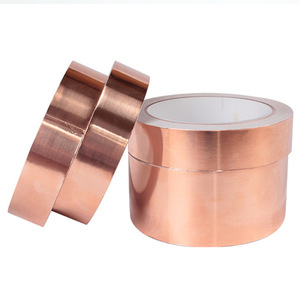 Bande de <span class=keywords><strong>cuivre</strong></span> de blindage EMI 0,05 mm x 50 m, adhésif conducteur simple face pour mise à la terre des appareils électroniques - Product Image 1