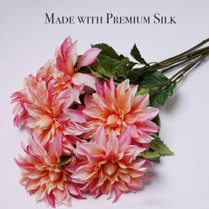 Fleur artificielle Dahlia simple en PU, toucher réel, haute qualité, très vendue, pour centre de table, décoration maison et mariage - Product Image 5