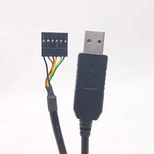 Câble de puce de données Ftdi OEM Rs232 Usb Ftdi lecteur Rfid modèles convertisseur connecteur Usb 2.0 vers adaptateur Rs232 avec connecteur Mini Din