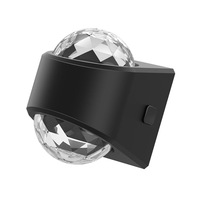 Veilleuse LED pour enfants avec projection blanc chaud, en ABS, alimentation par piles et prise secteur, contrôle par capteur