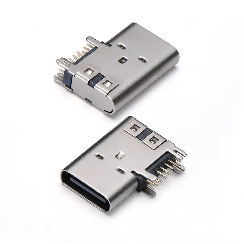 TYPE-C14PIN 옆 삽입 90 도 고도 11.7MM 두 배 줄 복각 3.1 빠른 책임 소켓 USB