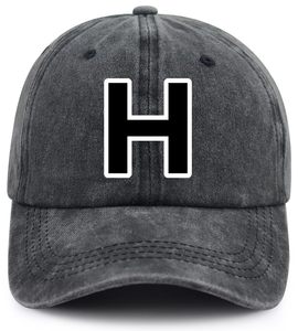 Casquette de baseball unisexe en coton à 6 panneaux, broderie lettre 'H', logo personnalisé, style camionneur, pour sports de plein air, cyclisme, hiver - Product Image 2