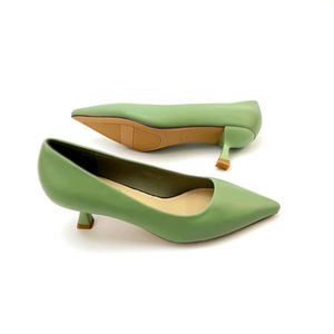 Moda rüzgar bayan ayakkabıları bayanlar için 2024 topuklu sekiz renk deri kök kadın yüksek topuklu - Product Image 6