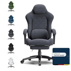 Chaise de jeu allemande avec mécanisme de synchronisation et d'inclinaison, massage, gravité zéro, inclinable, base en nylon robuste pour jusqu'à 300 livres - Product Image 6