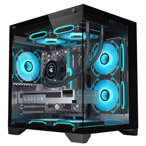 <span class=keywords><strong>OEM</strong></span> Gaming PC-behuizing M-ATX Mini-ITX Gehard Glas PC-behuizing Ondersteunt MATX ITX moederbord - Product Image 2