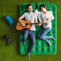 LGM Matelas gonflable auto-gonflable durable Coussins imperméables pour le camping, le voyage et la chambre d'hôpital.