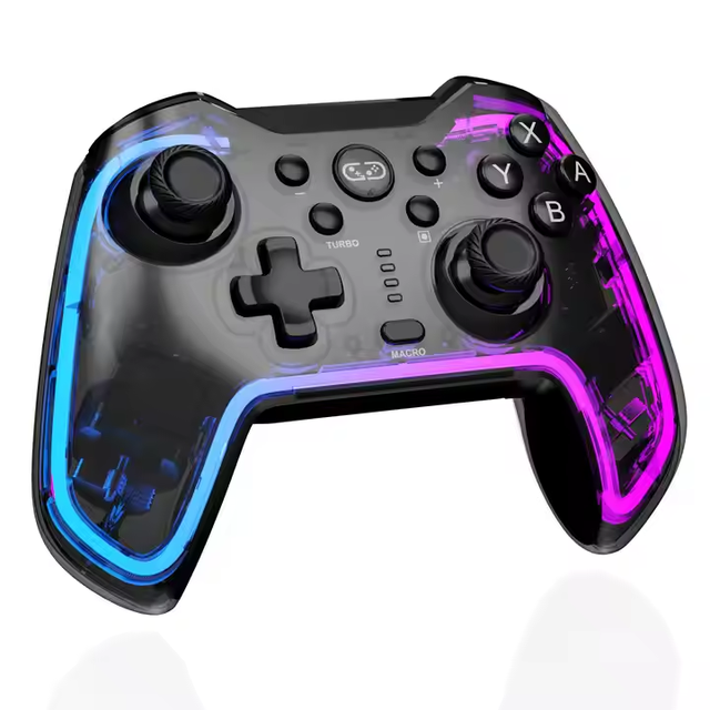 Honcam Switch Controller OLED Breathing RGB Light Cool Smooth High Quality Fashion Controller Supports Multi-Platform Remote