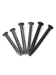 Clous <span class=keywords><strong>en</strong></span> acier au carbone pour marquage routier, finition naturelle, tailles M8 à M12, pour travaux de marquage de lignes et de bandes sur chantier - Product Image 1