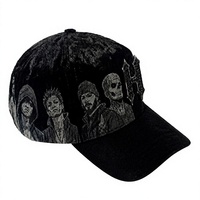 Topi Snapback Beludru Topi Bisbol Pinggiran Datar Topi Streetwear yang Dapat Disesuaikan dengan Cetakan Grafis Karakter untuk Pria dan Wanita