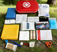 Trousse de premiers soins en EVA rigide, sac médical d'urgence portable et étanche avec fournitures complètes pour la maison et l'extérieur
