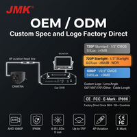 Caméra de vision nocturne JMK étanche 1080P avec LED Starlight grand angle 4P pour camions, bus, remorques, flotte, vue latérale et arrière