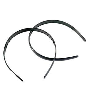 Serre-tête 1 Yuan Department Store, accessoire serre-tête simple style coréen à couronne haute, serre-tête noir antidérapant pour le lavage du visage, uni - Product Image 4