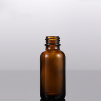 Vacío 15ml 30ml 60ml 120ml azul claro ámbar esencia vidrio Boston botella cuentagotas de aceite esencial con tapa de plástico