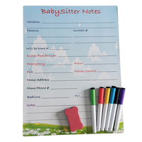Baby-sitter note bébé sevrage tableau blanc magnétique calendrier calendrier scolaire habitude calendrier menu à faire liste aimant de réfrigérateur