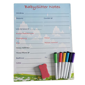 Baby-sitter note bébé sevrage tableau blanc magnétique calendrier calendrier scolaire habitude calendrier menu à faire liste aimant de réfrigérateur - Product Image 2