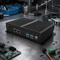 Mini PC industriel sans ventilateur Intel N2840, prix d'usine, 2*RTL8111H, DDR3L 1333MHz, max 8 Go, mini PC sans ventilateur 1.4 avec carte TF