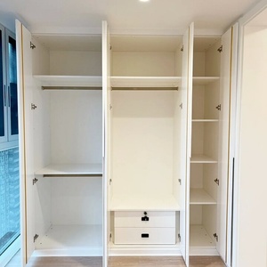 Custom Modular <b>Bedroom</b> Wardrobe <b>Storage</b> <b>Cabinet</b> Large Capacity Eco-Friendly for Apartment Villa Hotel Minimalist Home Furniture - Product Image 4