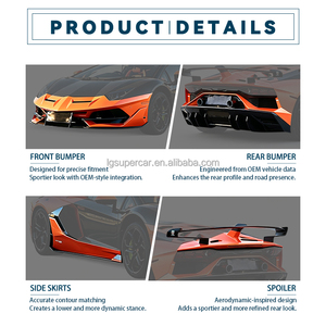 Vente flash - Kit carrosserie en fibre de carbone style <span class=keywords><strong>SVJ</strong></span> pour <span class=keywords><strong>Lamborghini</strong></span> <span class=keywords><strong>Aventador</strong></span> LP700 LP720 LP750 - Product Image 4