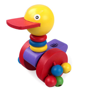 Kids Toddler Walking <strong>Push</strong> <strong>Along</strong> <strong>Toy</strong>, <strong>Wooden</strong> <strong>Push</strong> <strong>Along</strong> Baby Walking Animals, Multicolor Playful Kids <strong>Toy</strong> with Detachable Stick - Product Image 6
