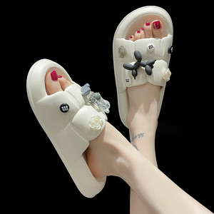 Pantuflas de Mujer con Dibujos Animados, Suela Gruesa Antideslizante, Sandalias de Verano a la Moda para Estudiantes, Dormitorio, Baño, Uso Interior y Exterior - Product Image 4