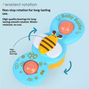 Baby Children Suction Cup <b>Rotating</b> Music Bracelet with Nibble Comfort Baby Cart Carrying Table <b>Chair</b> Top Toy - Product Image 6