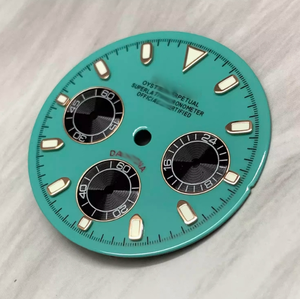 Vk63 ánh <span class=keywords><strong>s</strong></span>áng màu xanh xem quay <span class=keywords><strong>s</strong></span>ố 29.5mm màu xanh lá cây <span class=keywords><strong>s</strong></span>áng Xem quay thay thế phụ kiện phù hợp vk63 phong trào <span class=keywords><strong>S</strong></span> logo - Product Image 4