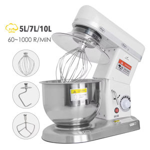 XEOLEO Commercial 5L/7L/10L mélangeur planétaire 500W support électrique farine alimentaire pâte mélangeur robot culinaire <span class=keywords><strong>batteur</strong></span> <span class=keywords><strong>à</strong></span> <span class=keywords><strong>oeufs</strong></span> avec bol - Product Image 3