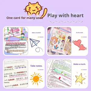 Evidenziatore a Doppia Punta Multifunzione a Forma <span class=keywords><strong>di</strong></span> Fiore in Plastica per Quaderni Studenti, Marcatori a Curva Ondulata - Product Image 4