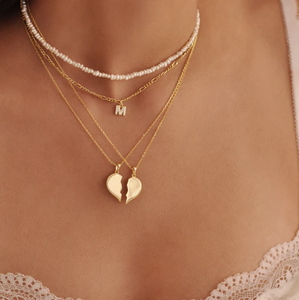 Jietao collana moderna migliore amico in acciaio inossidabile incisa due parti <span class=keywords><strong>di</strong></span> un <span class=keywords><strong>cuore</strong></span> Modulare <span class=keywords><strong>cuore</strong></span> 18k gioielli <span class=keywords><strong>di</strong></span> lusso BFF regalo ragazze - Product Image 5