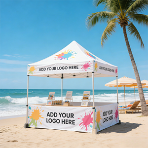 Tente publicitaire extérieure avec impression personnalisée de couleur et de logo, idéale pour les promotions et les expositions - Product Image 4