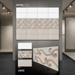 Douche moderne 30x60 cm Salle de bain 300x600mm Céramique décorative intérieure Carrelage de sol et de mur Entreprise directe Fournisseur de salle d'exposition - Product Image 4